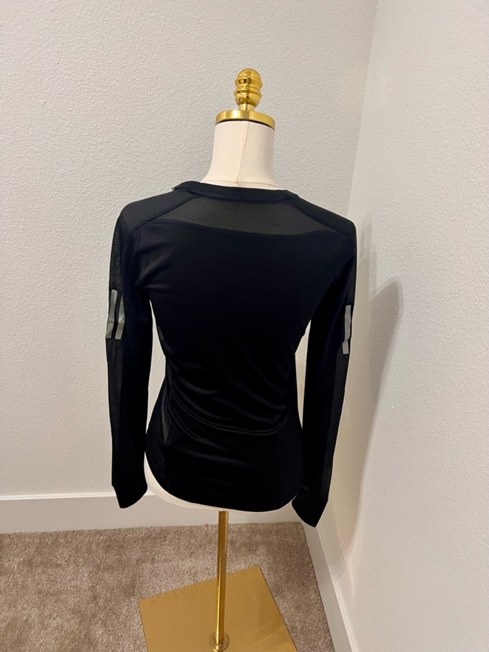 Adidas OTR Long Sleeve Running Tee Black Aeroready Lightweight Athletic Top NWT - Picture 3 of 12